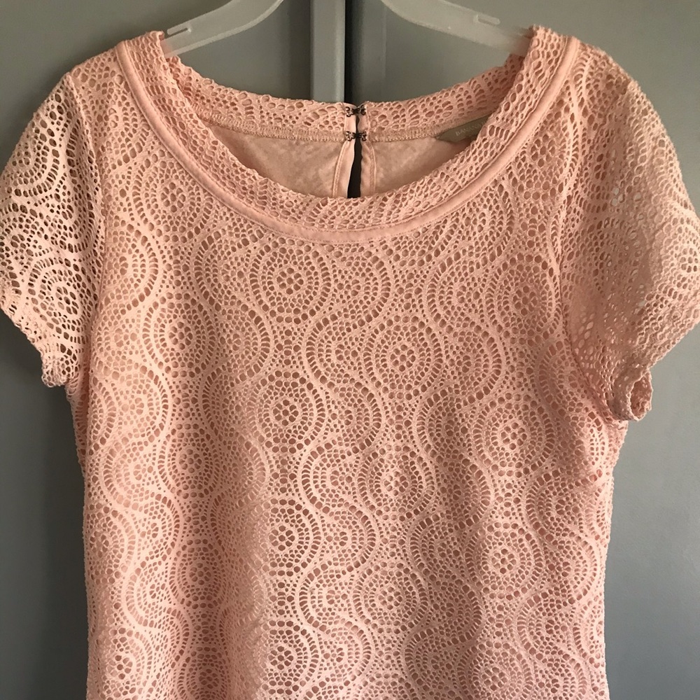 Banana republic pink blouse